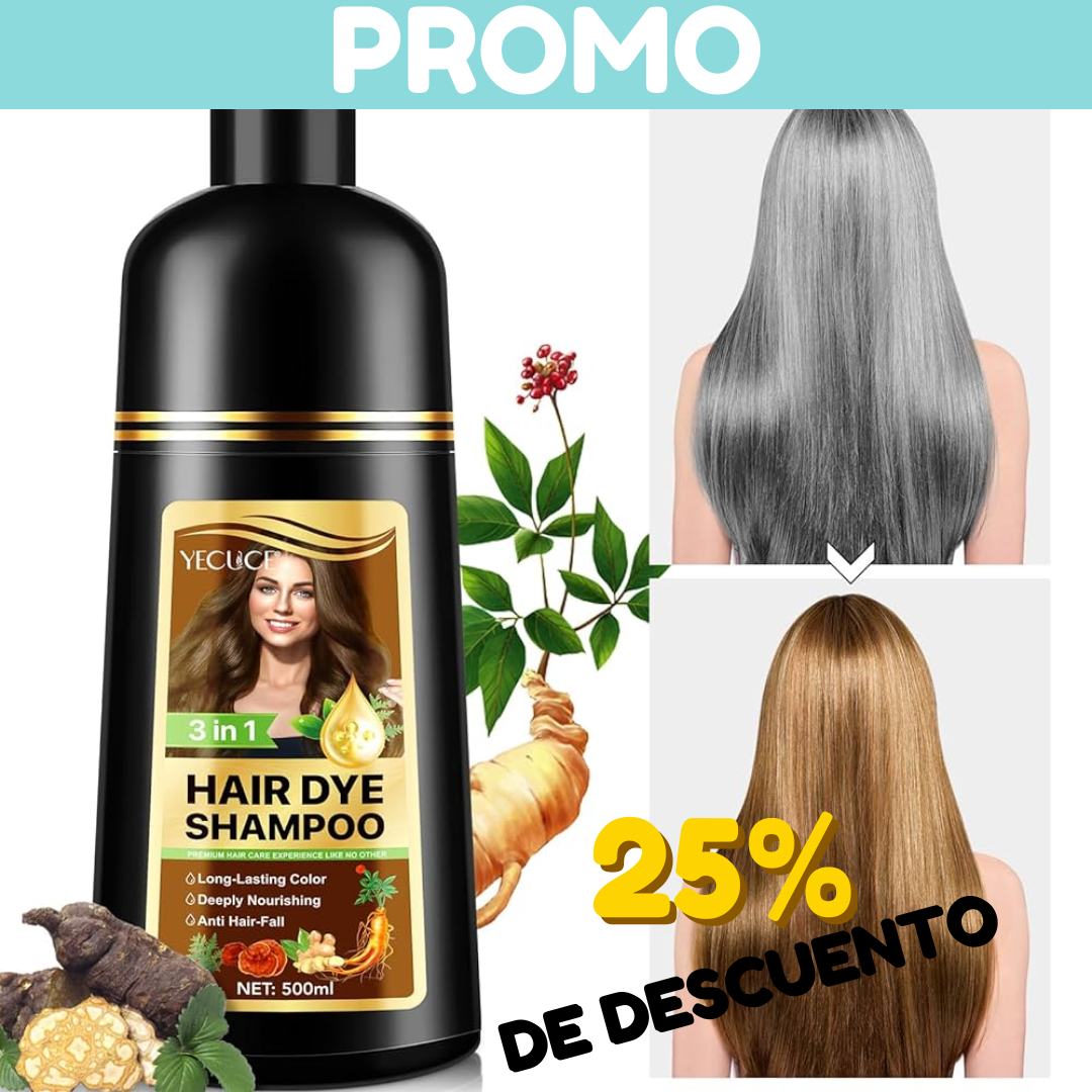BioBlack™ Shampoo tinte para canas